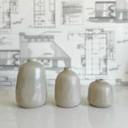Vase in Grey Sand Finish
