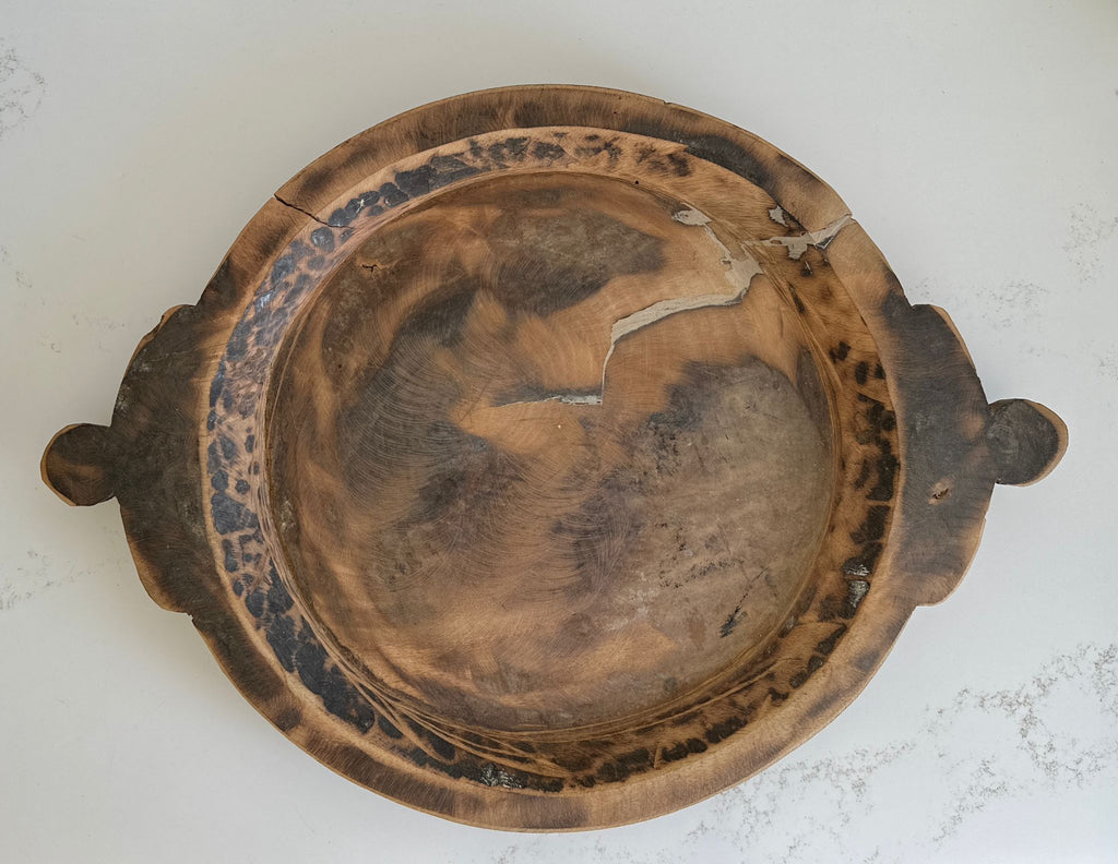 *Found* Wood Plate w/ Handles - Small