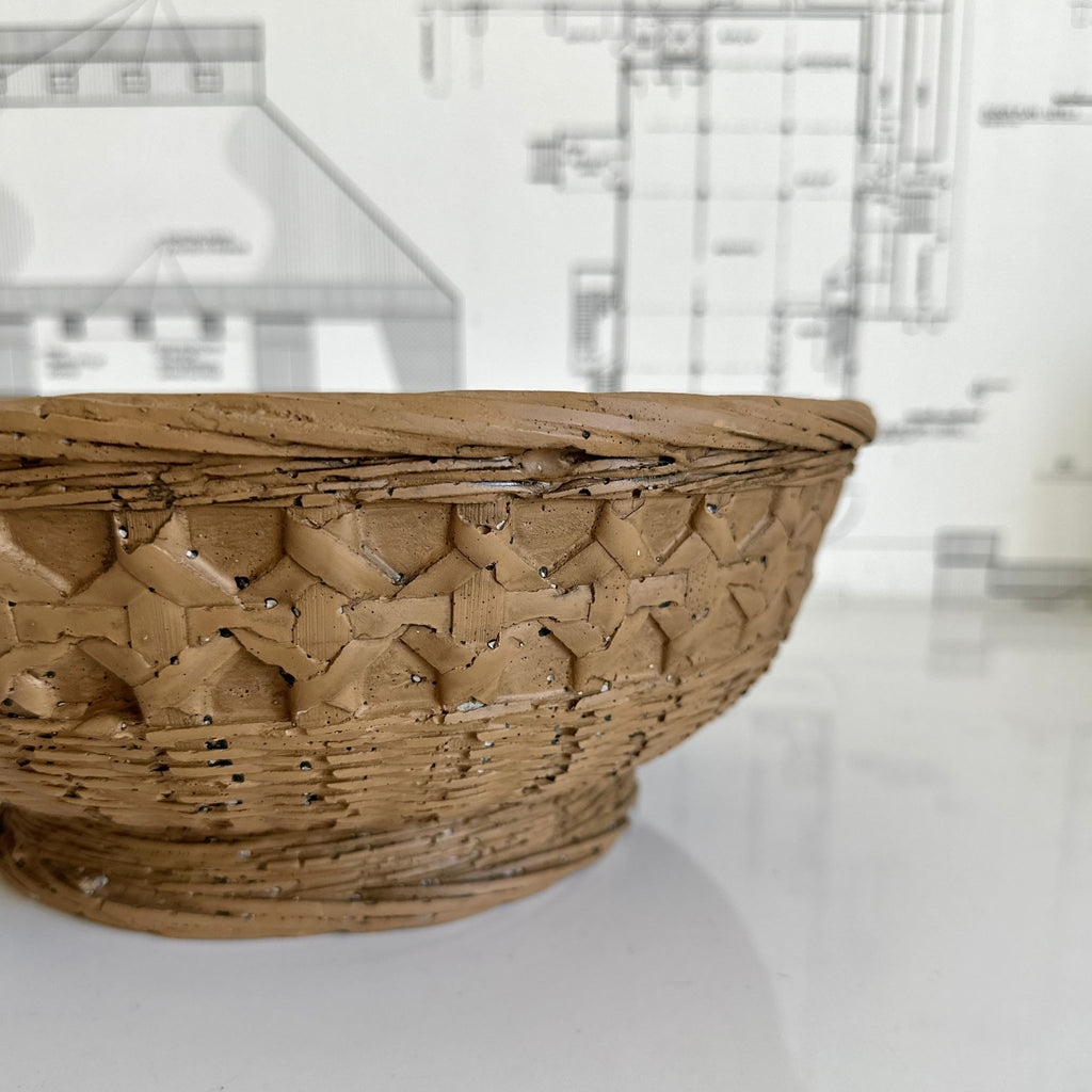 Cement Weave Bowl