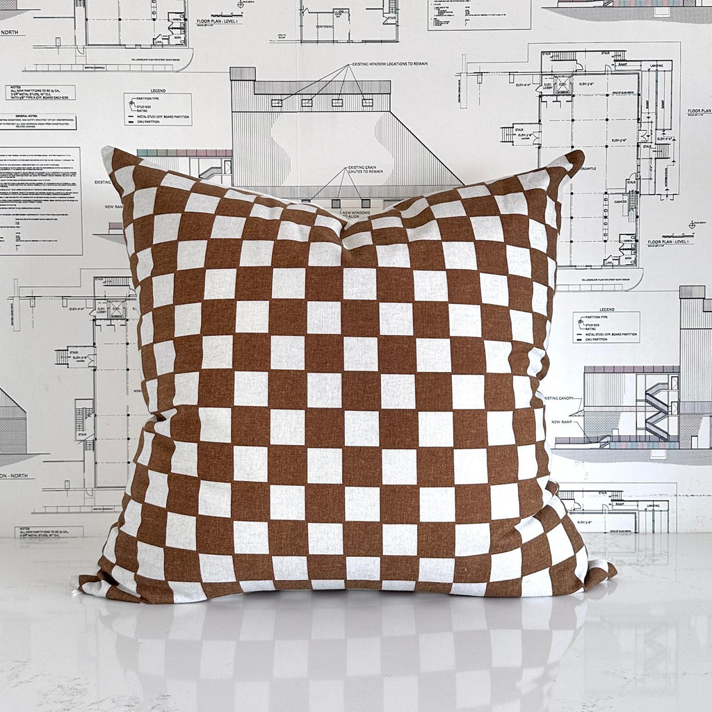 Classic Checkered 22x22 Pillow