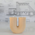 Calgary Ribbed U-shaped Candle - Mellow
