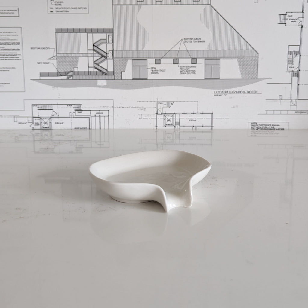 White Spoon Rest / Soap Dish