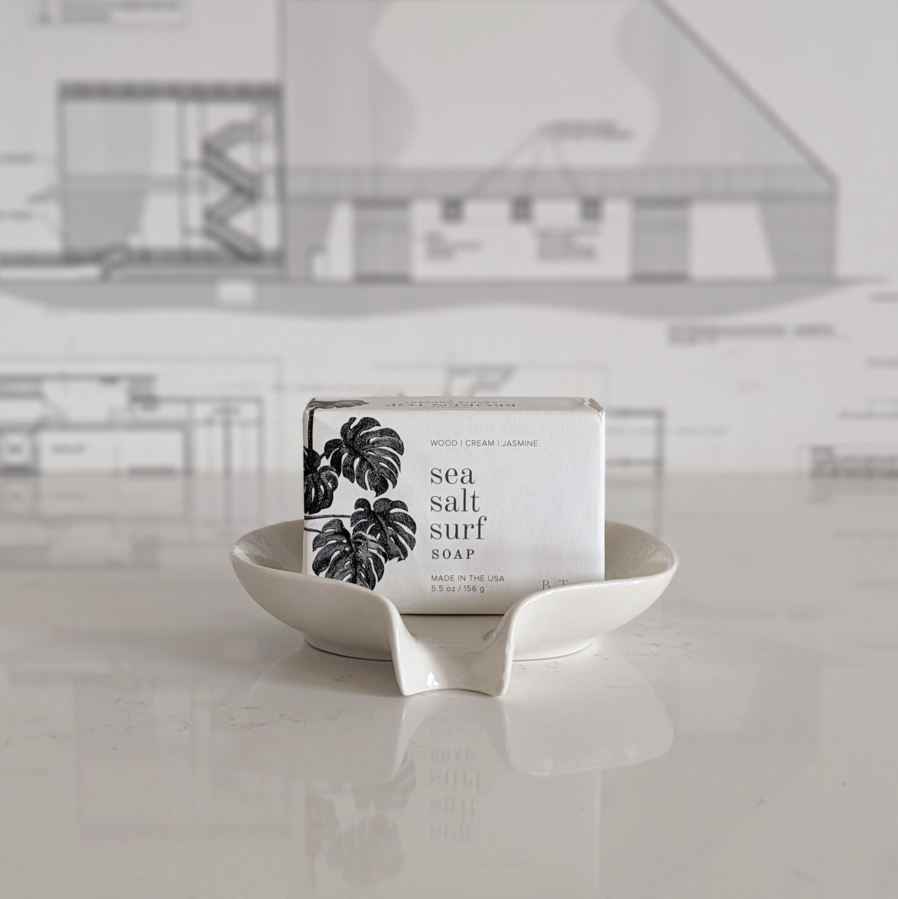 White Spoon Rest / Soap Dish