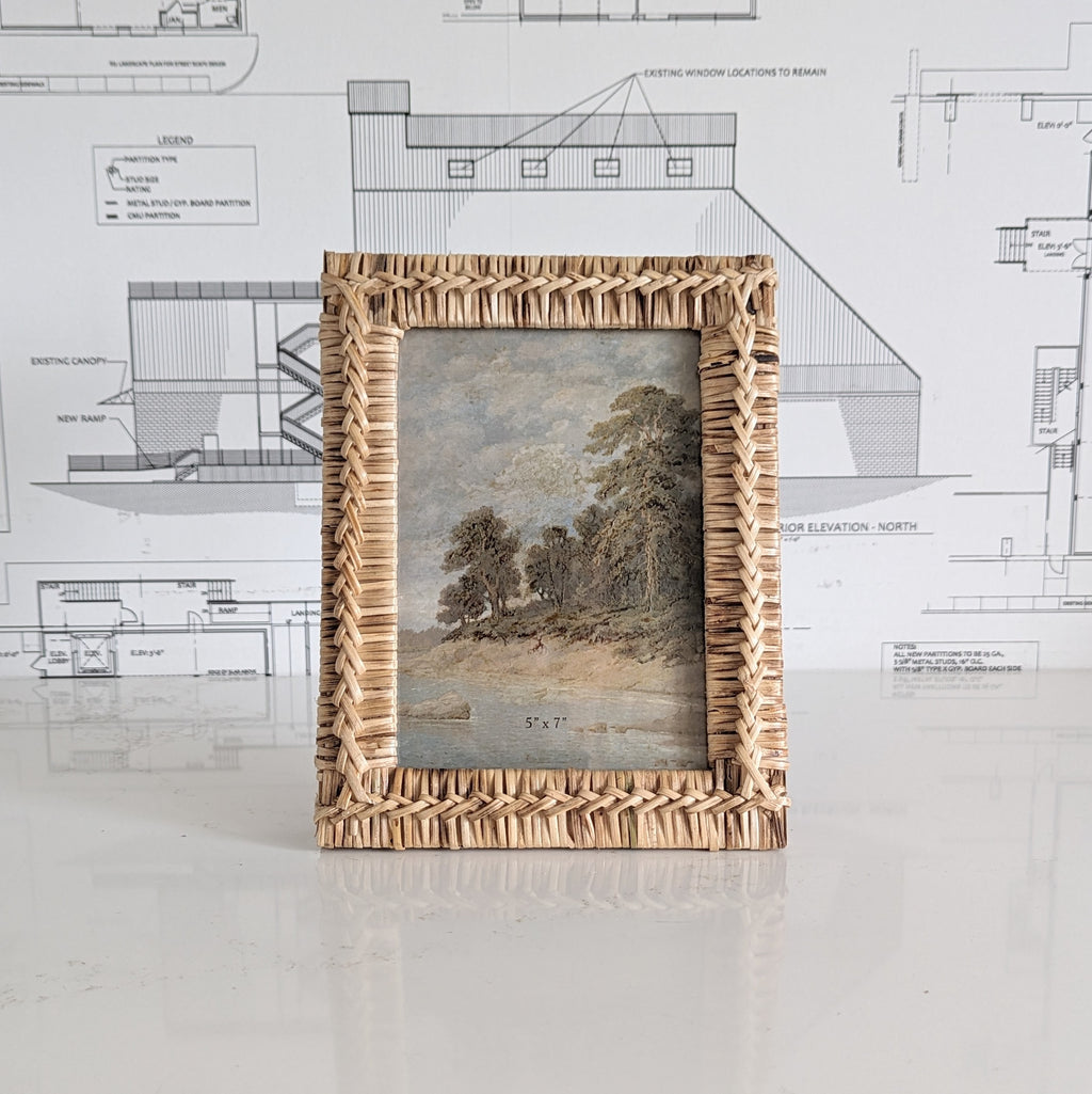 Rattan Photo Frame
