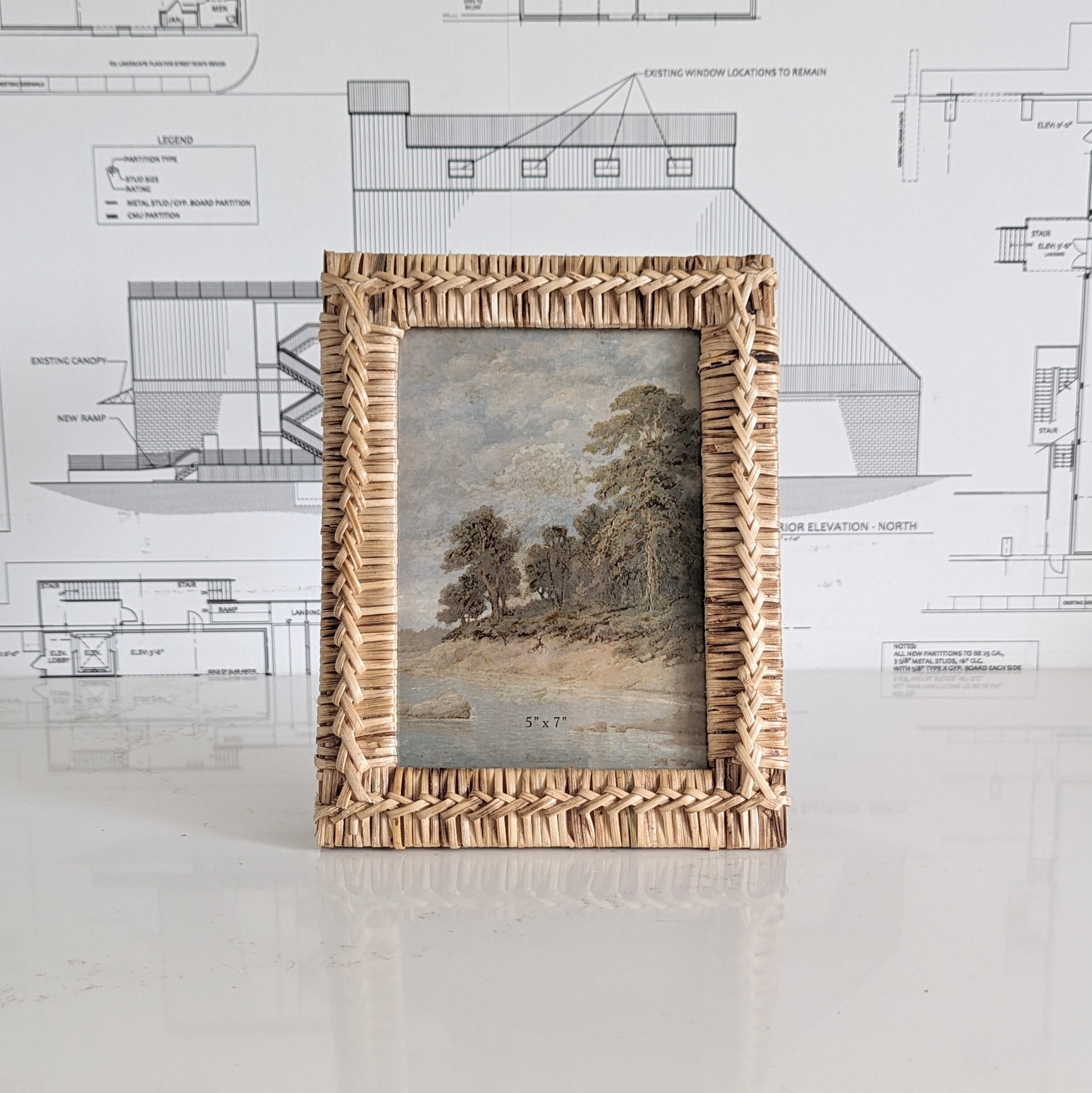 Rattan Photo Frame