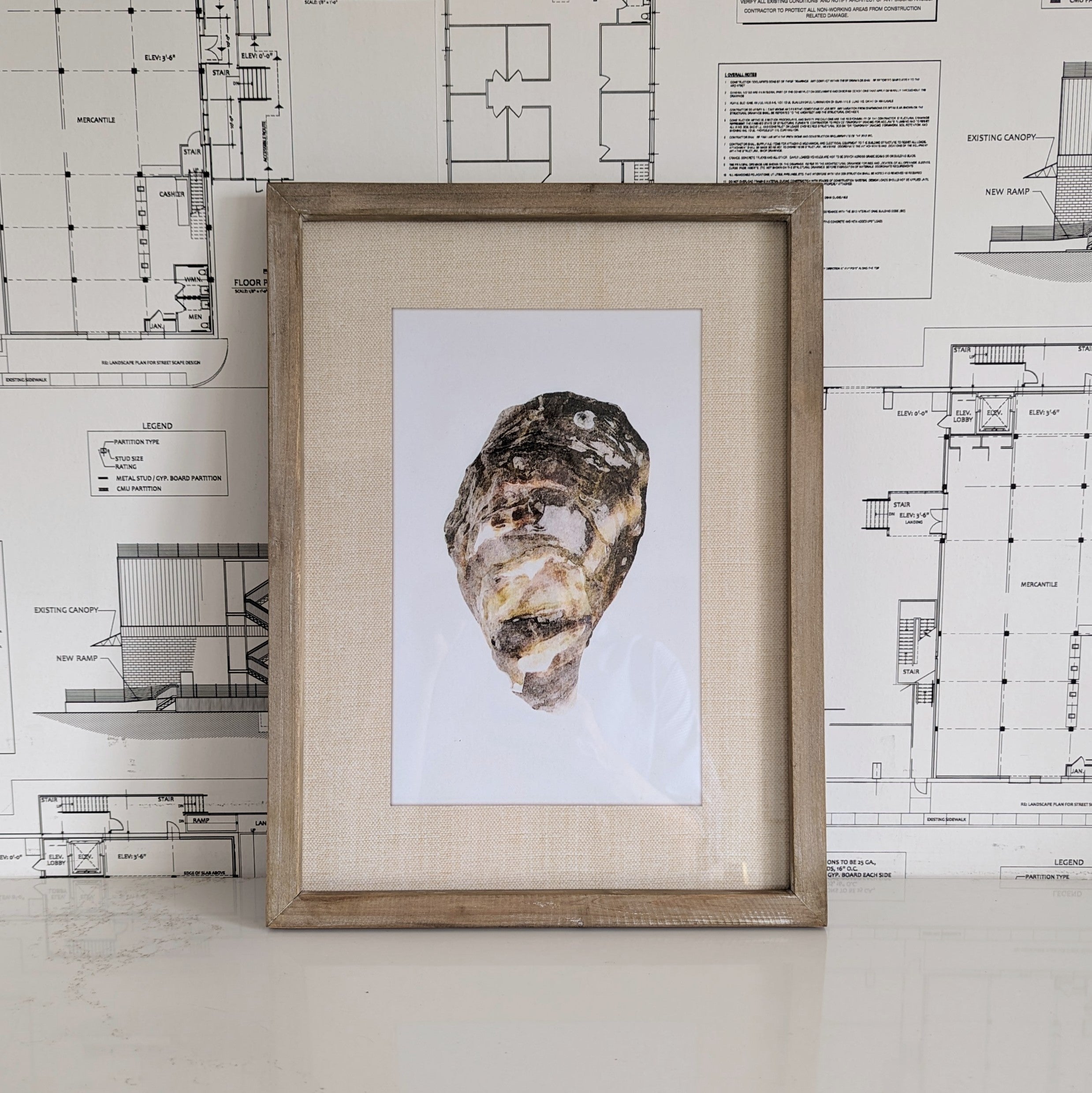 Oyster Framed Art