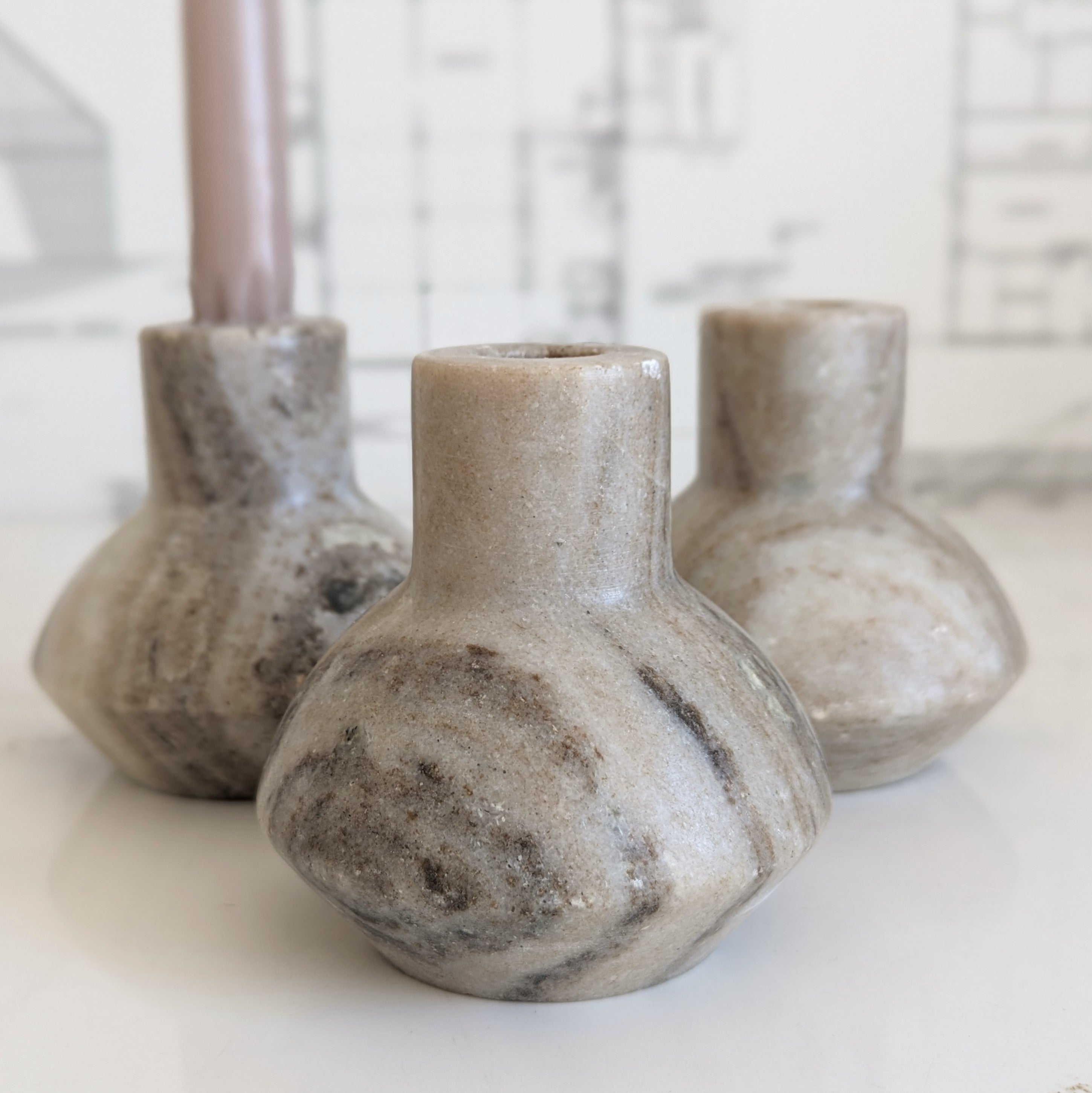 Marble Taper Holder
