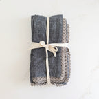 Charcoal Lace Napkins