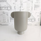 Matte Beige Vase w/ Ears