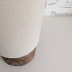 Wood Lamp w/ Tall Shade