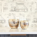 Distressed Metal Planter