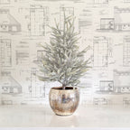 Distressed Metal Planter