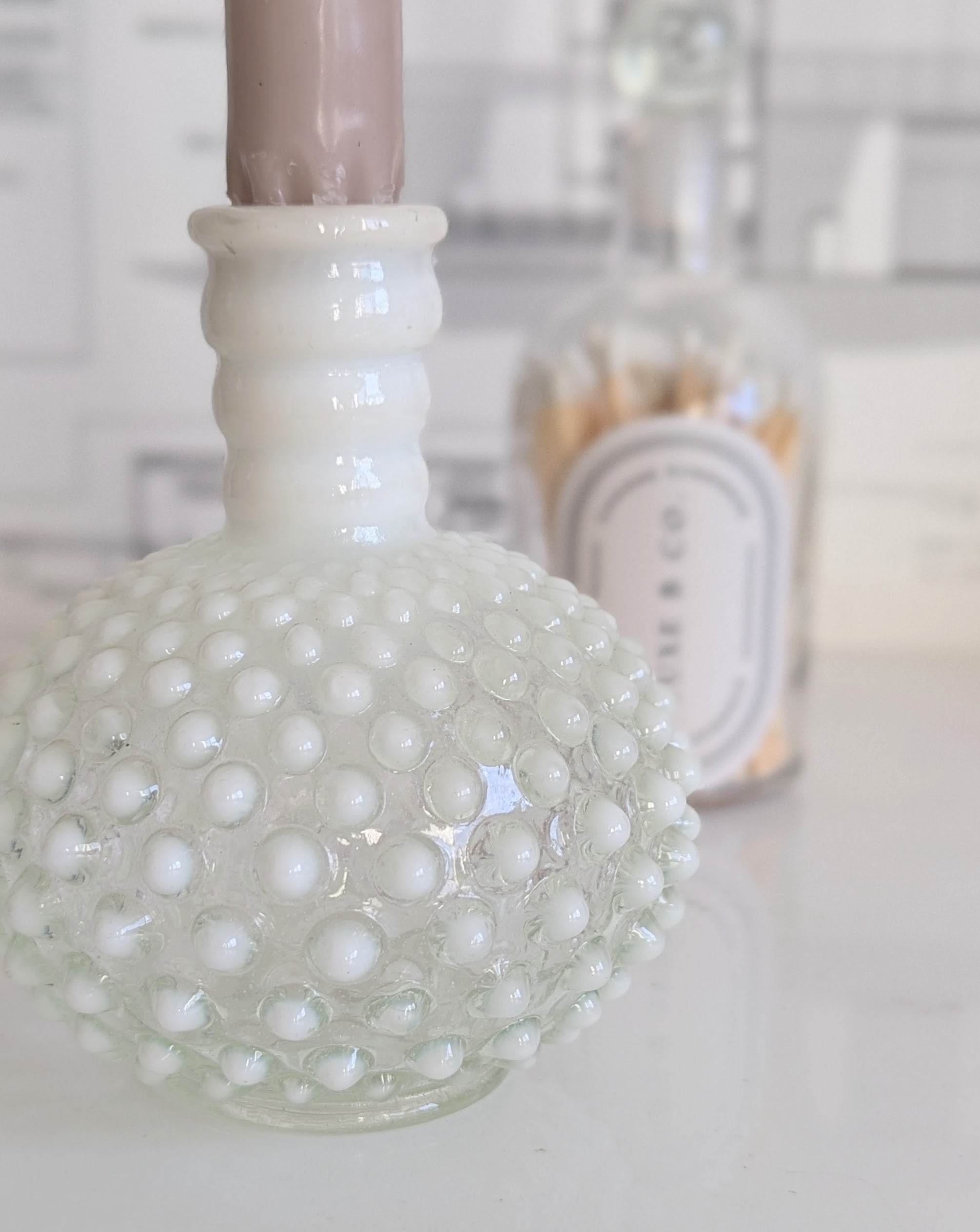 Vintage - Hobnail Vase / Taper