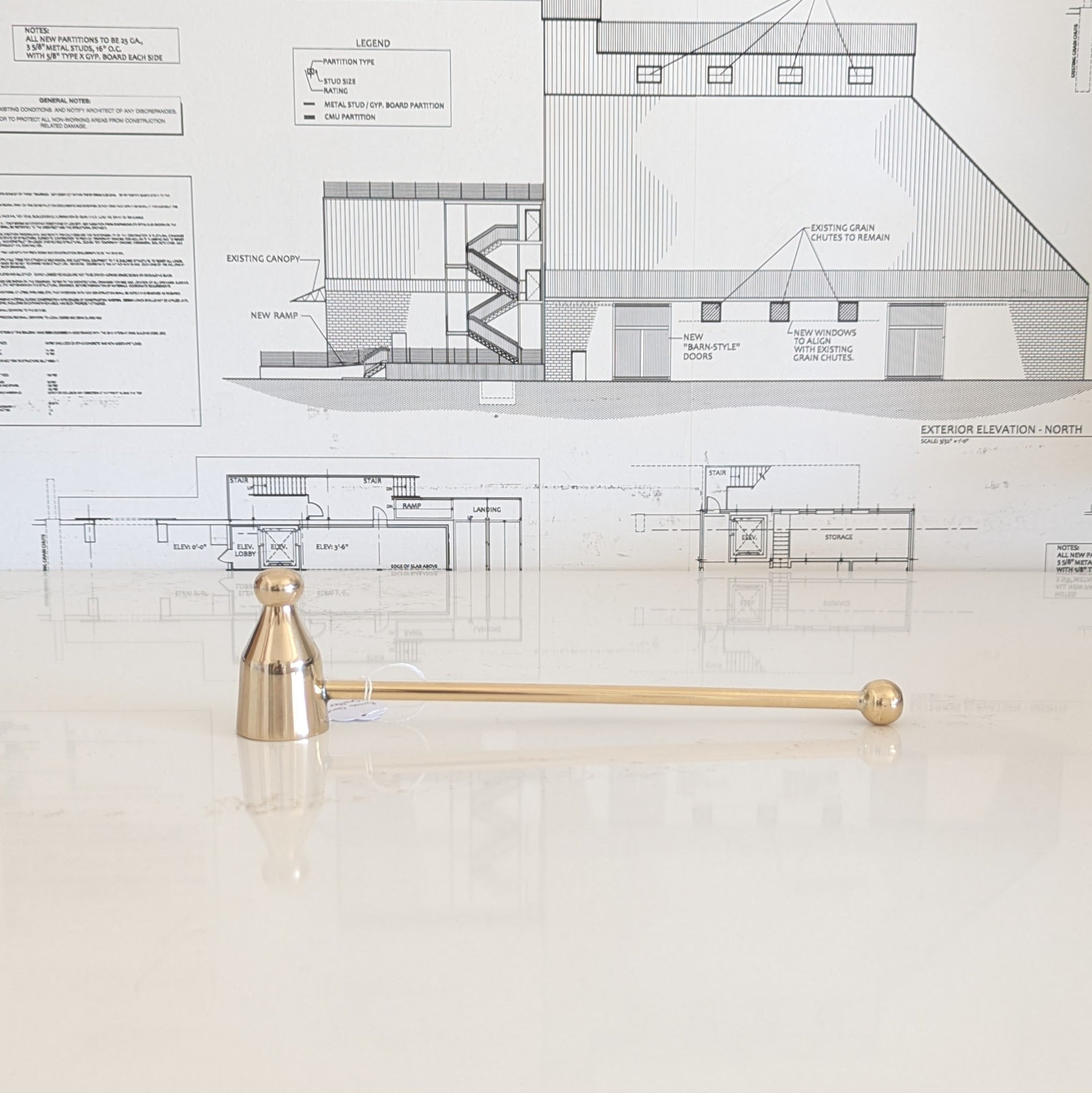 Brass Candle Snuffer