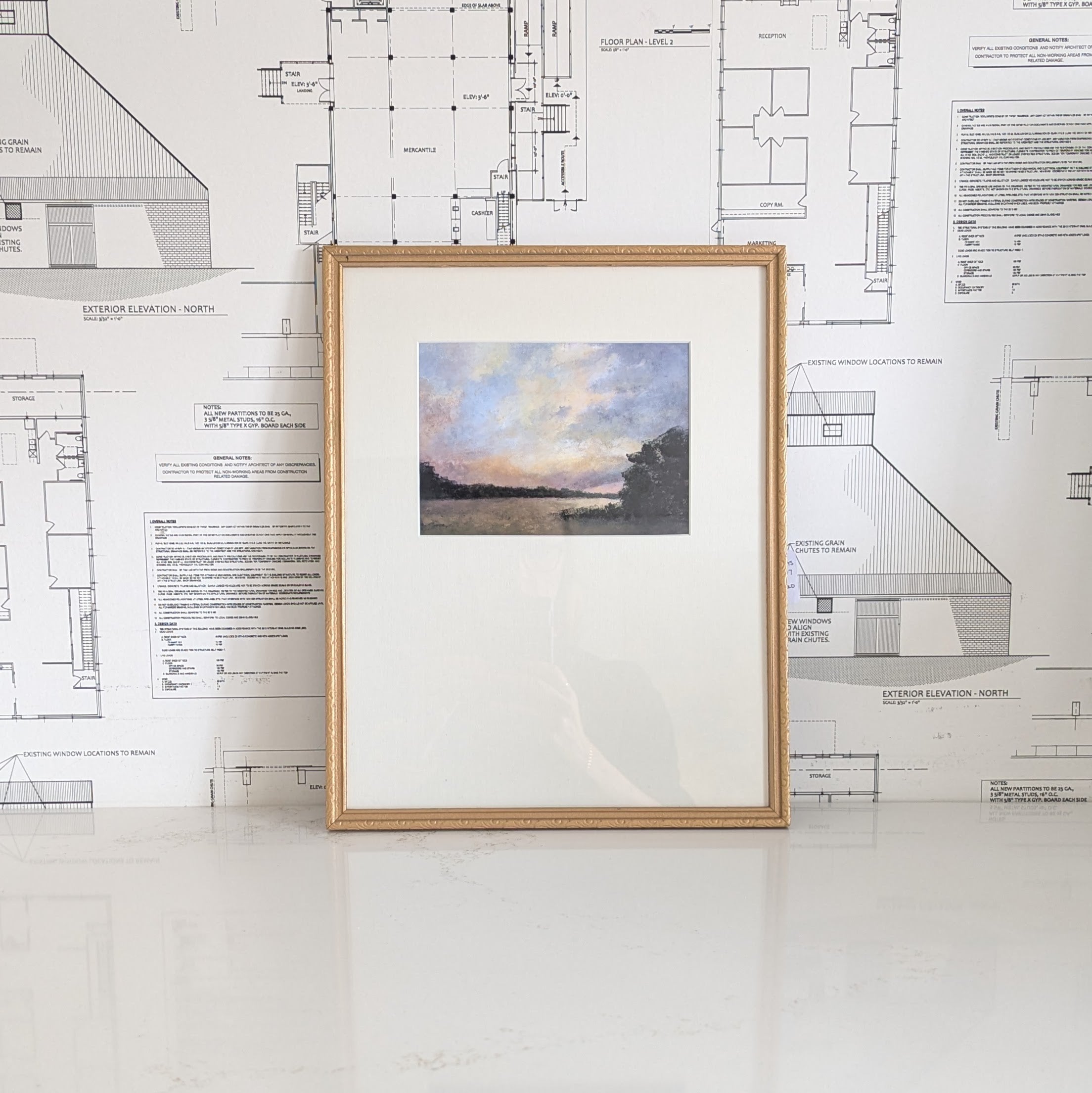 Aileen Fitz Art - Golden Day's End 5X7 Framed