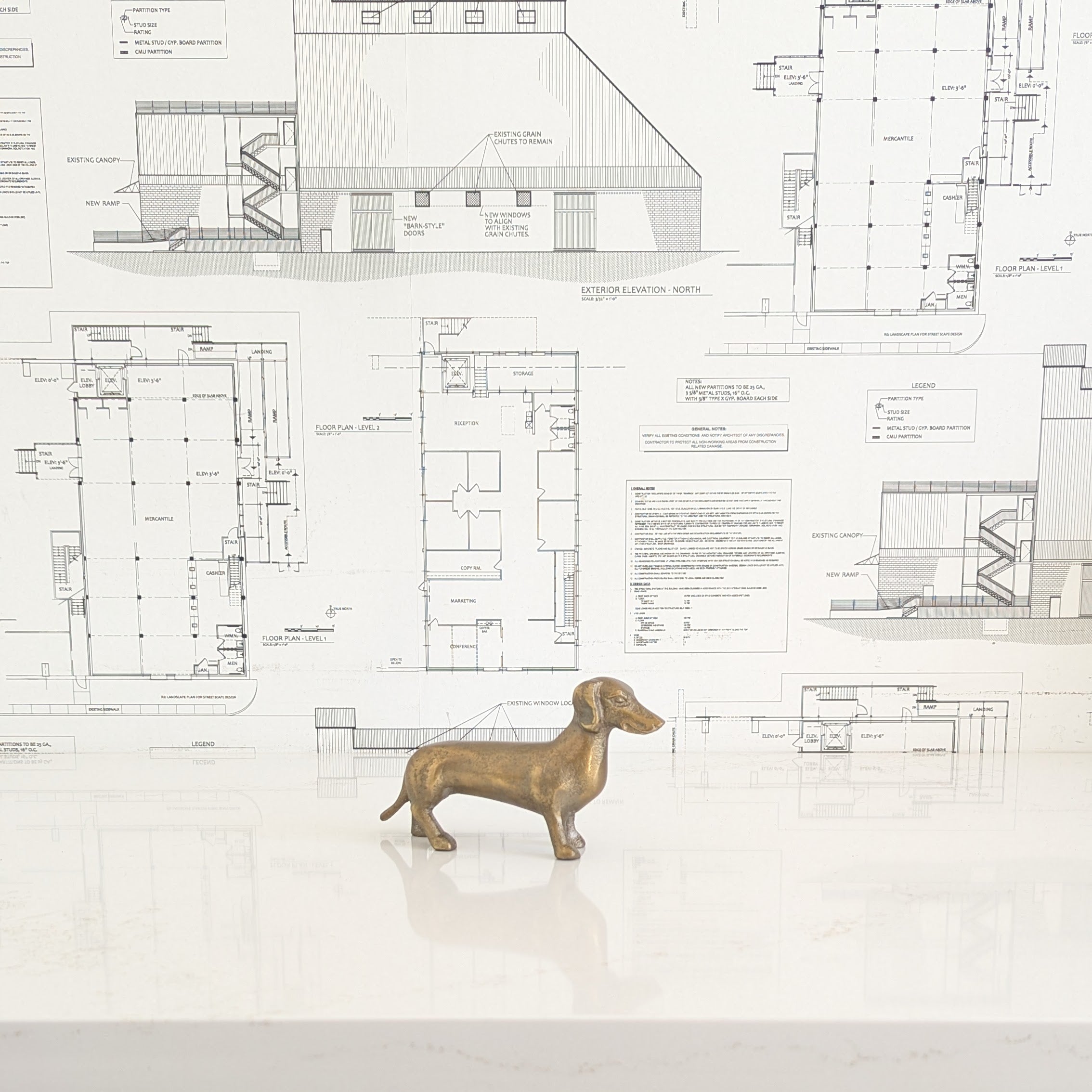 Brass Dachshund