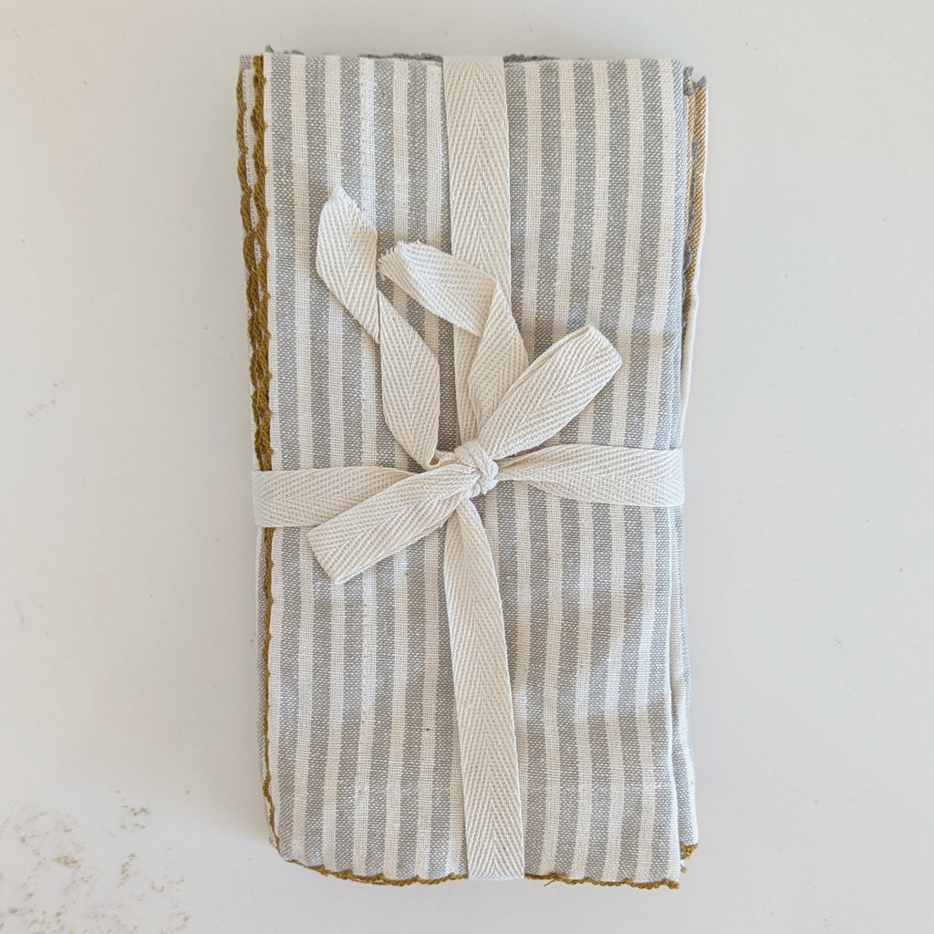 Stripe & Scallop Napkins