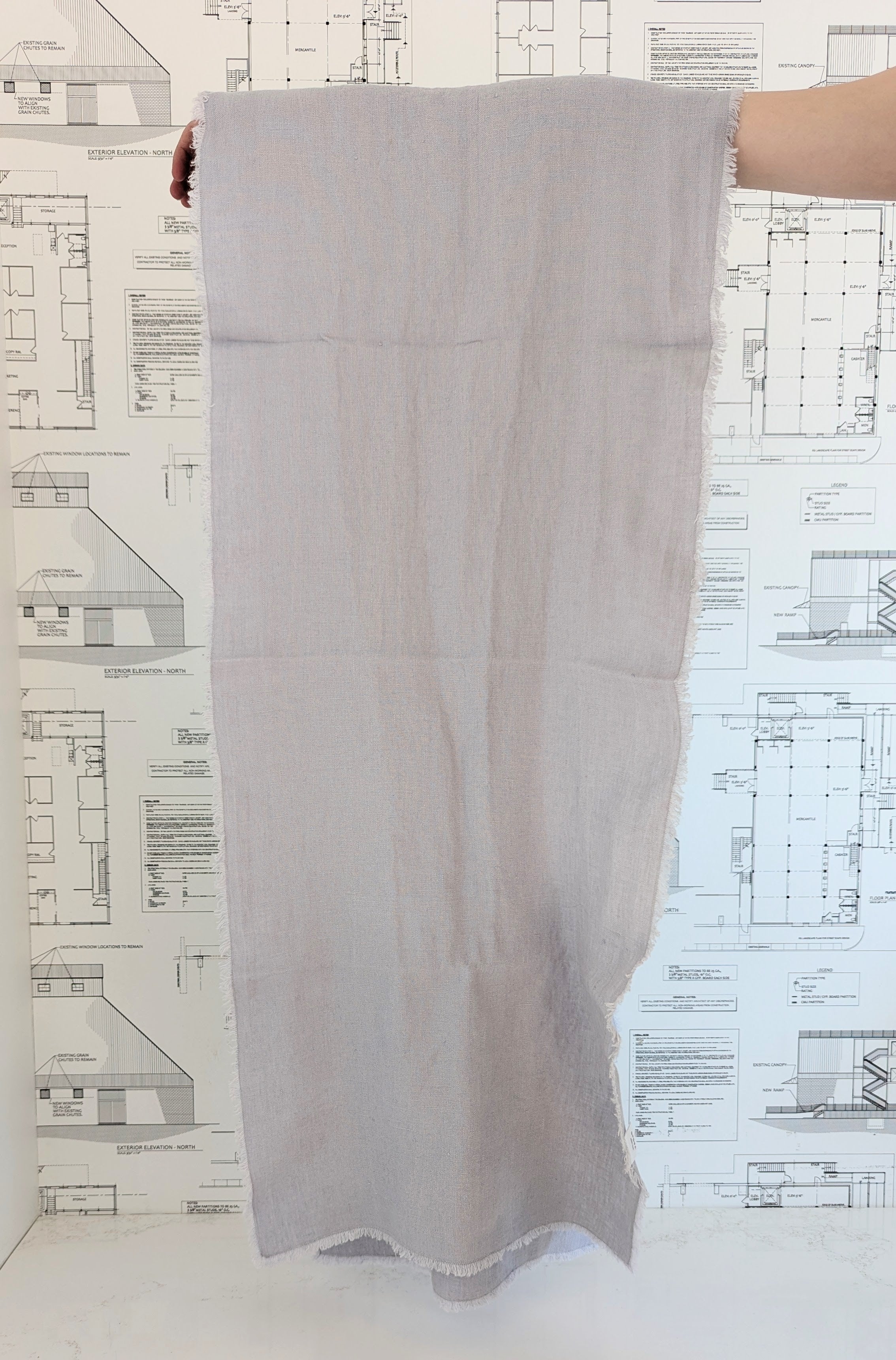 Fringed Linen Table Runner