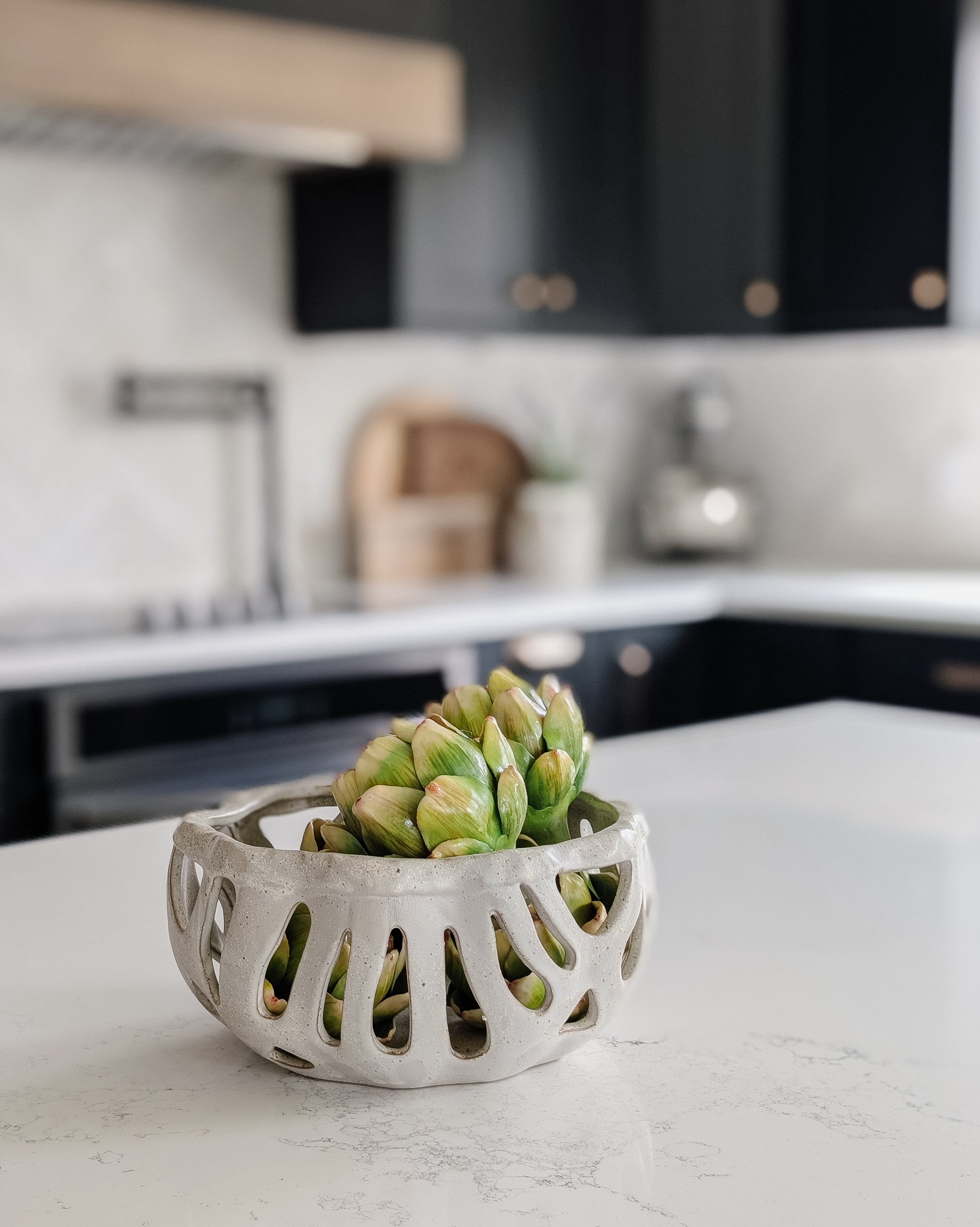 Stoneware Bread Basket