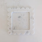 Scalloped Marble Tray