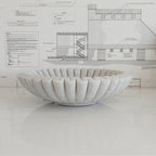 Scalloped Marble Bowl