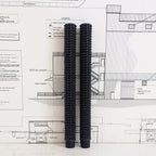 Hobnail Taper Candles - Black