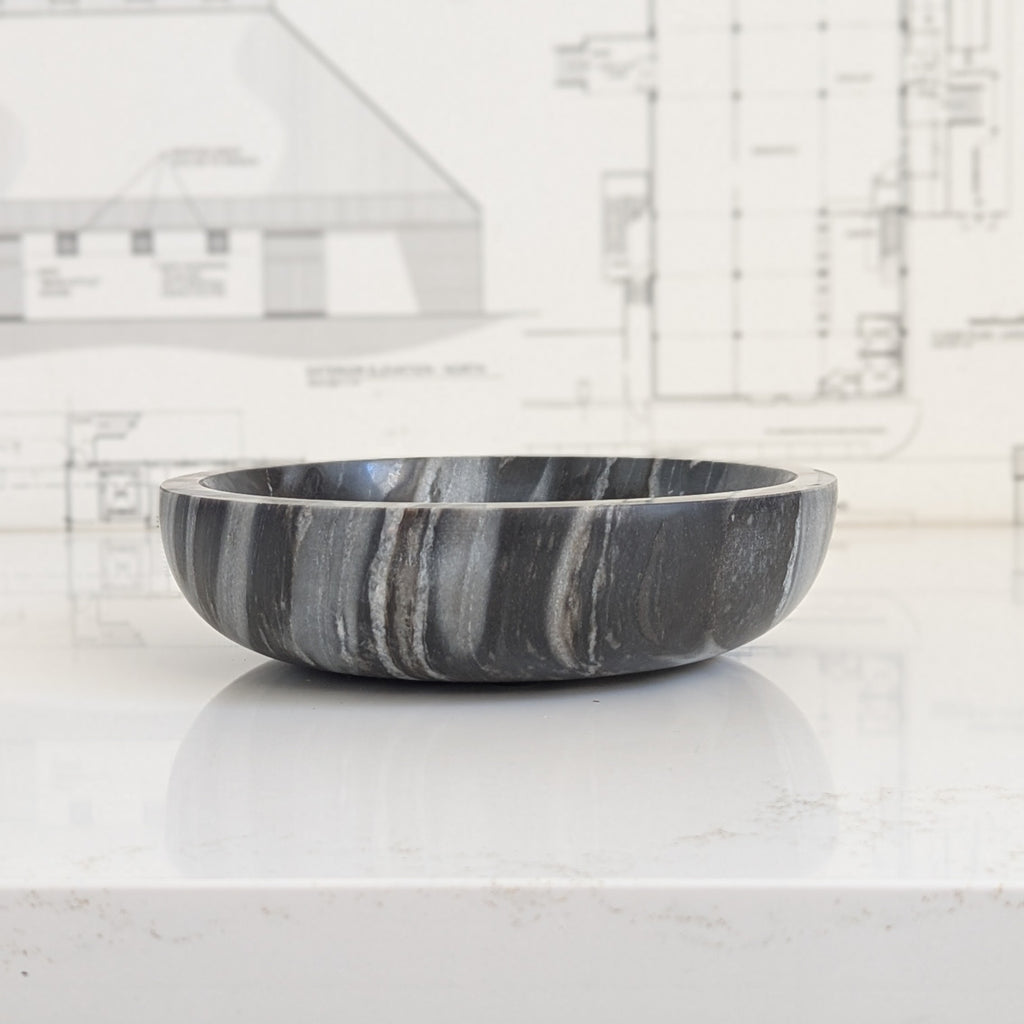 Black & Grey Stone Bowl