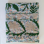 Kantha Stitched Voile Quilt