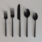 Black Flatware Set
