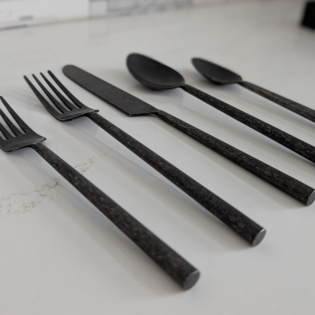 Black Flatware Set