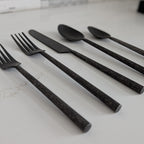 Black Flatware Set