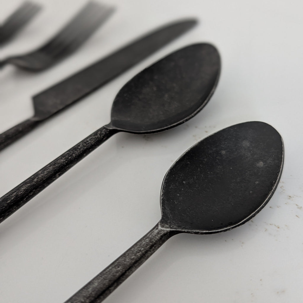 Black Flatware Set