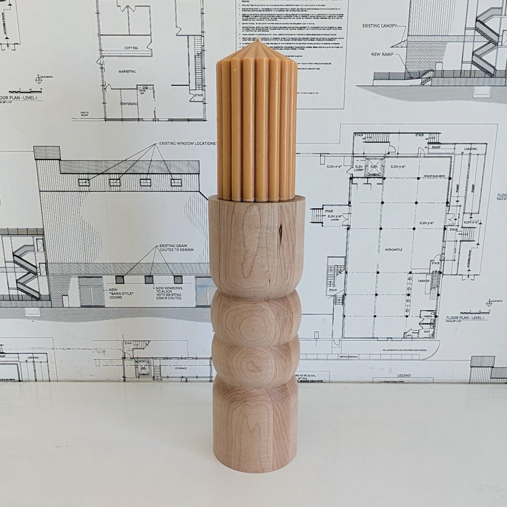 BAM Wood Block Candlestick