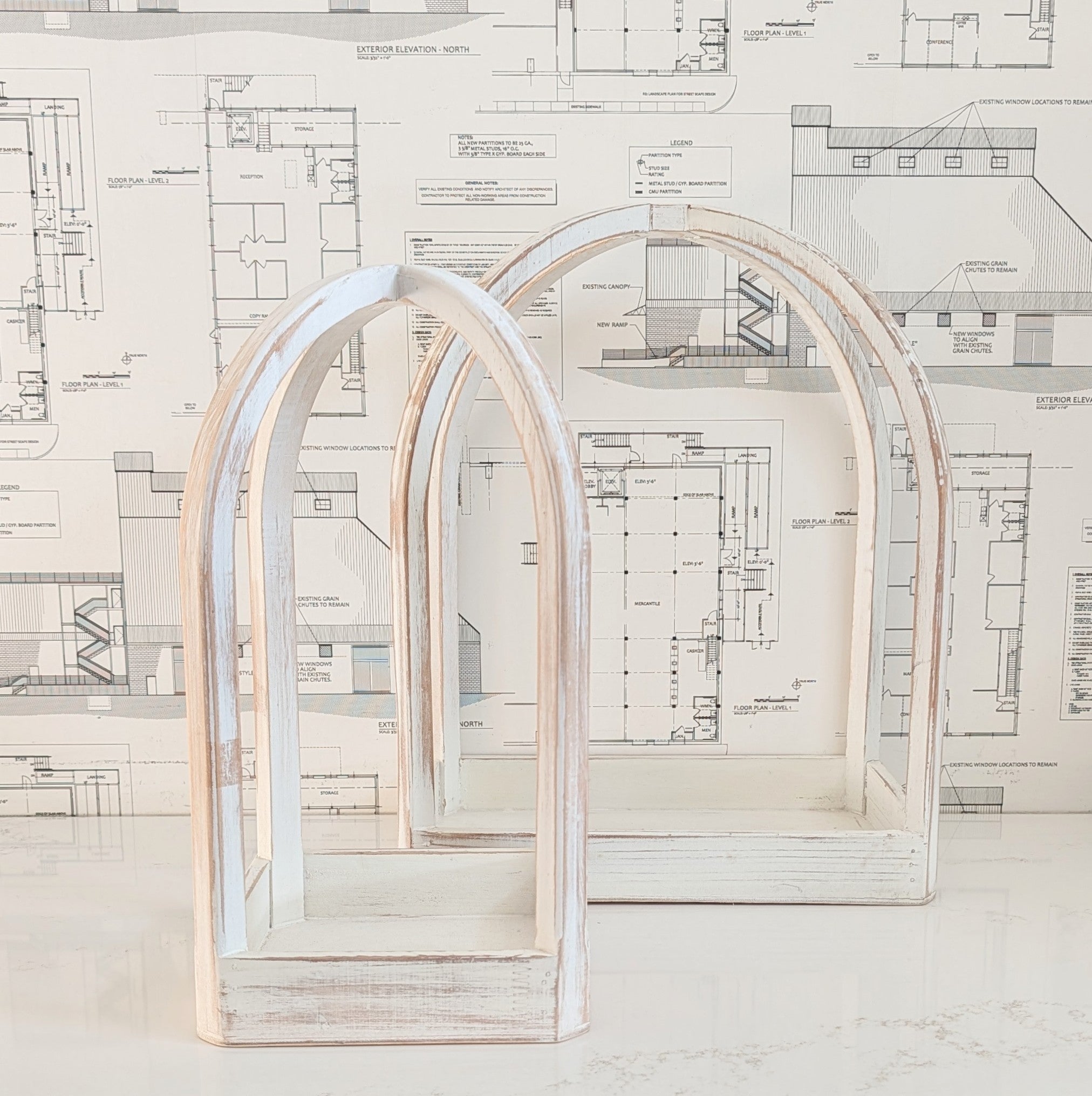 Arched Wood Table Topper