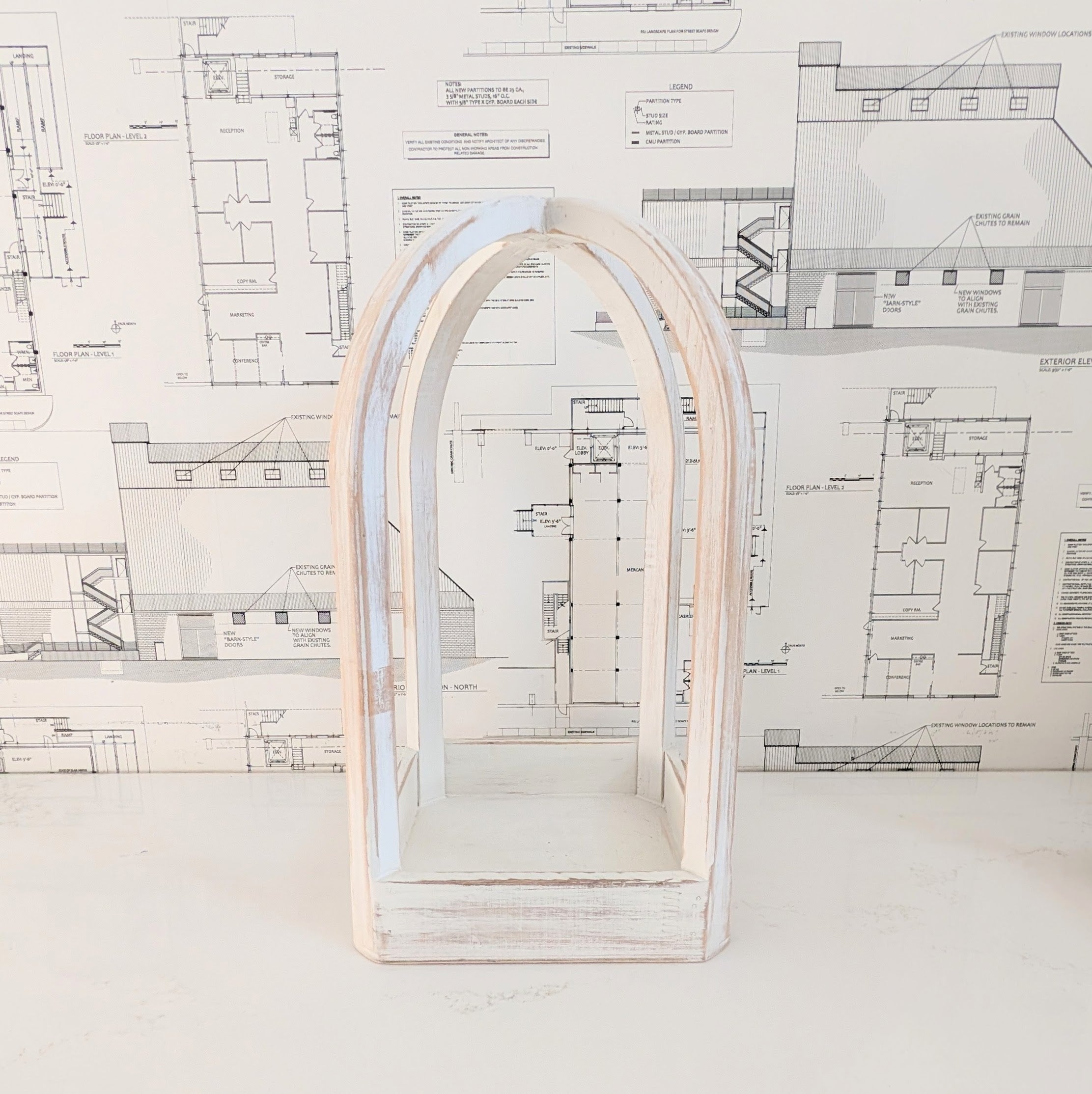 Arched Wood Table Topper