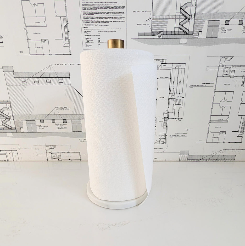 Marble Paper Towel Holder