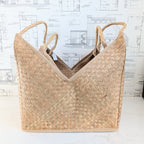 Square Basket w/ Handle in Natural