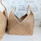 Square Basket w/ Handle in Natural
