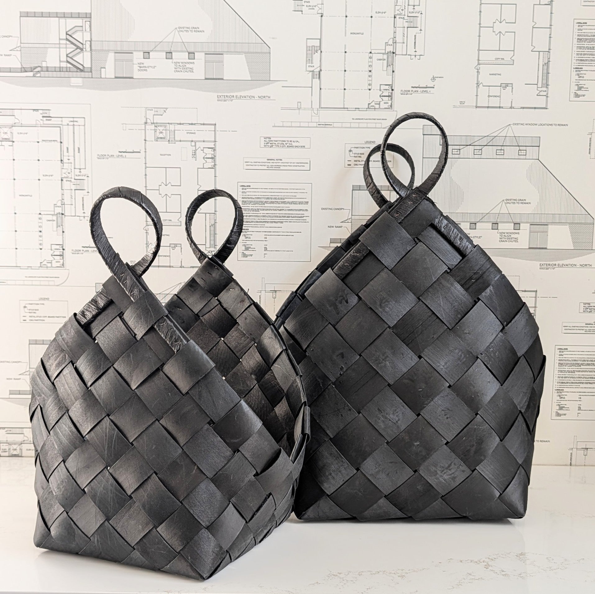 Black Basket w/ Handles