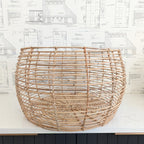 Rattan Basket/Stool - Large