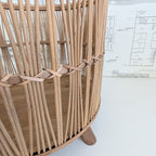 Bamboo Footed Basket - Large