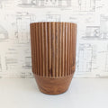 Fluted Teak Stool