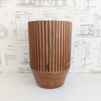 Fluted Teak Stool