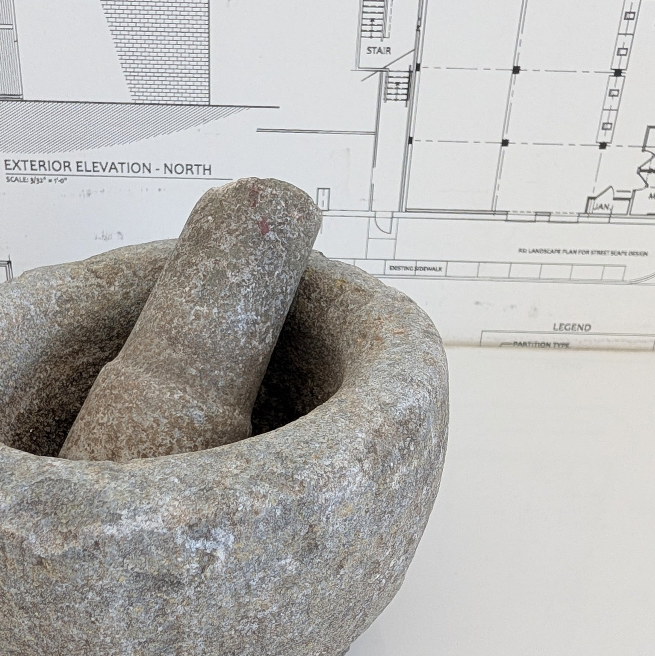 Vintage Stone Bowl