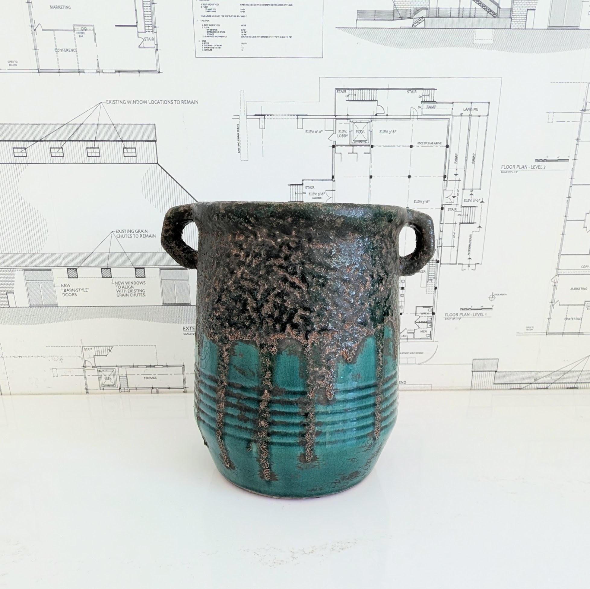 Evergreen Crock w/ Handles
