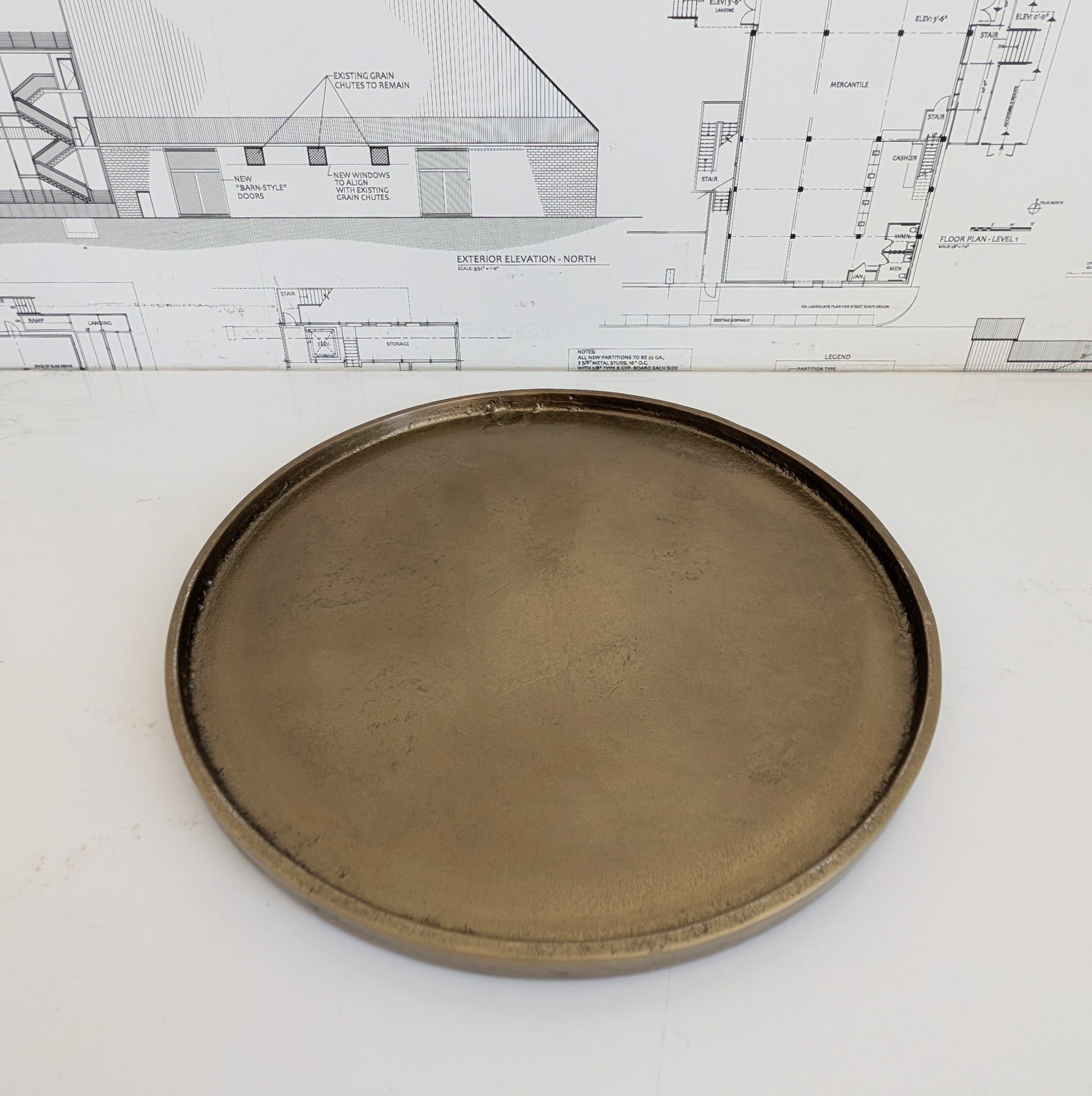 Antiqued Gold Tray