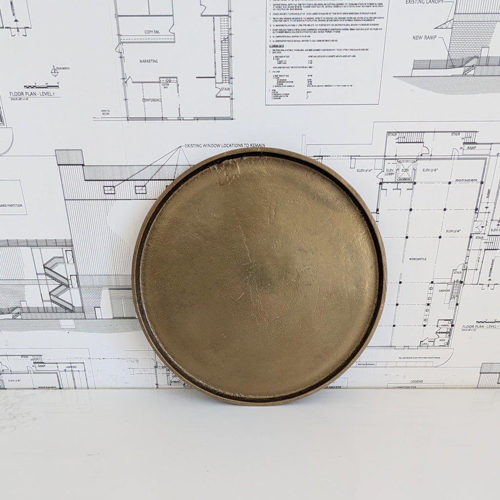 Antiqued Gold Tray