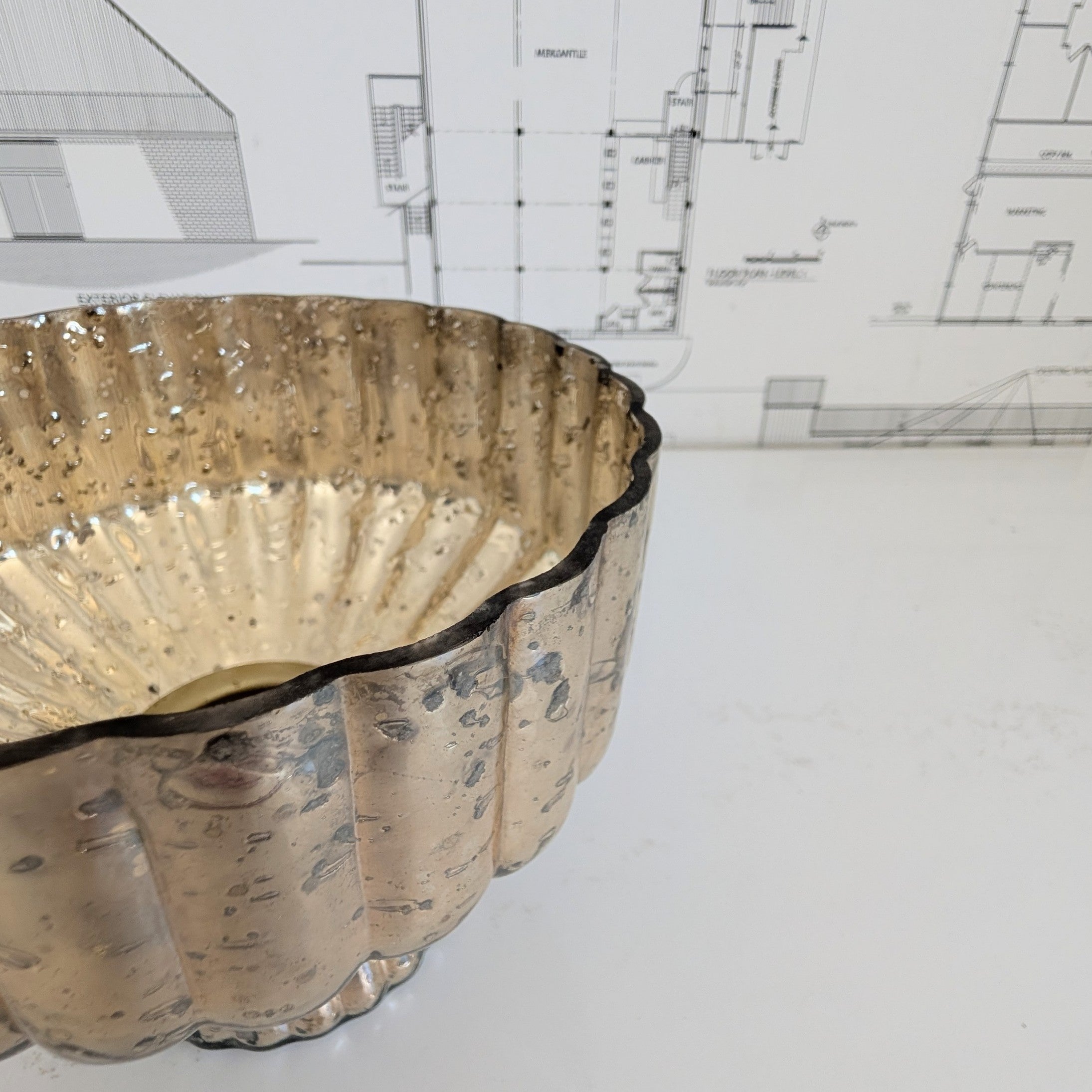 Fluted Bowl / Candle Holder