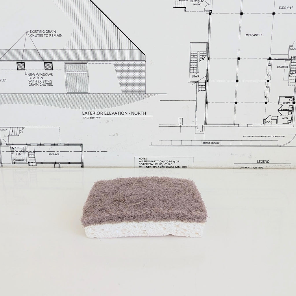 Eco Dish Sponge - White & Blush