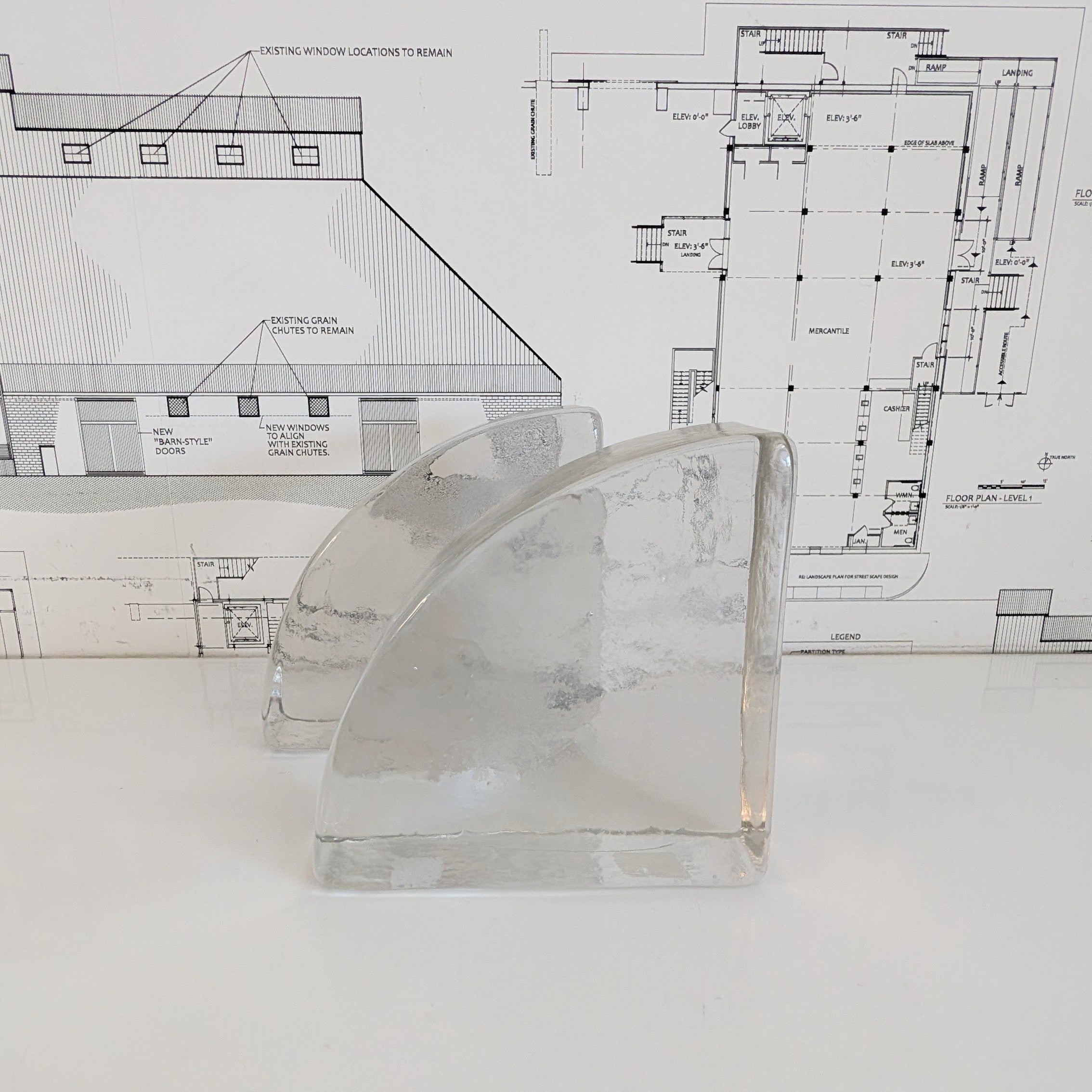 Recycled Glass Bookend - Individual